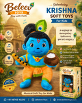 Krishna Ji Musical Sloka Soft Toy for Kids | Ultra Soft Plush Toy | Beleev Toys